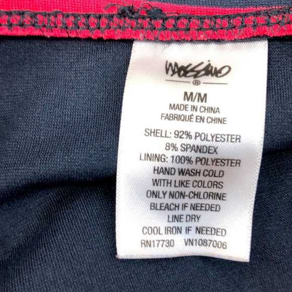 Mossimo Navy Pink Stripe Bikini Bottom Swim Summer Water Ocean Beach Medium - Picture 3 of 3